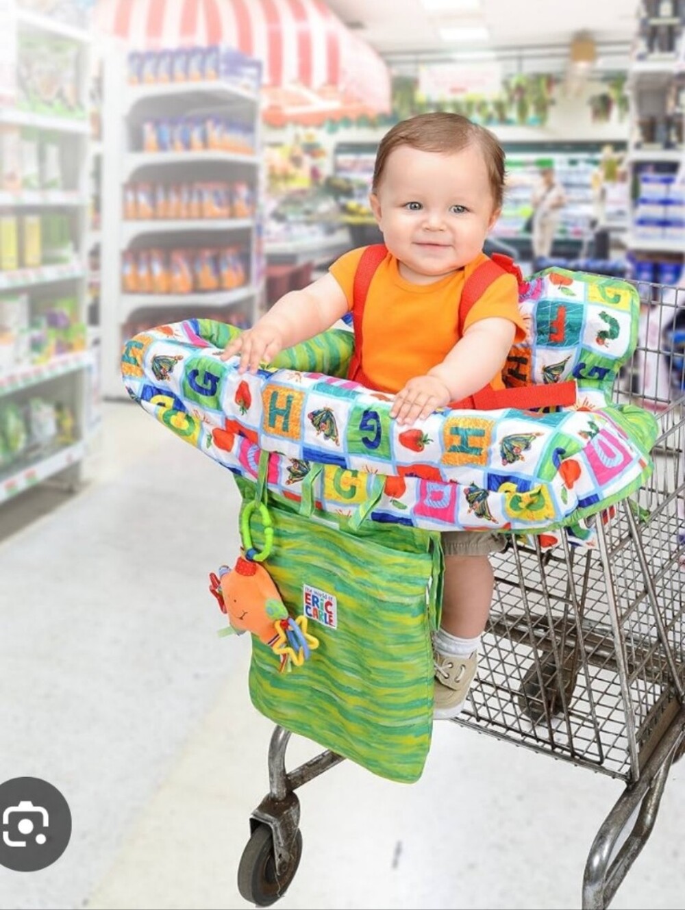 The World of Eric Carle Baby Shopping Cart Cover High Chair ABC Caterpillar